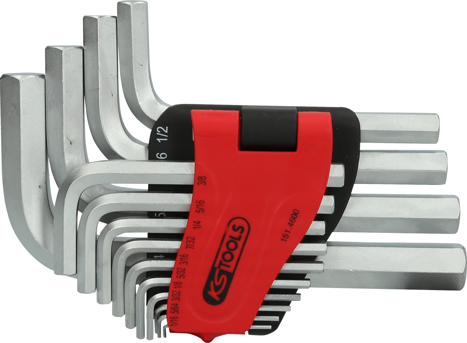 KS Tools Innensechskant-Winkelstiftschlüssel-Satz, im Klapphalter,14-tlg1/16"-3/4"