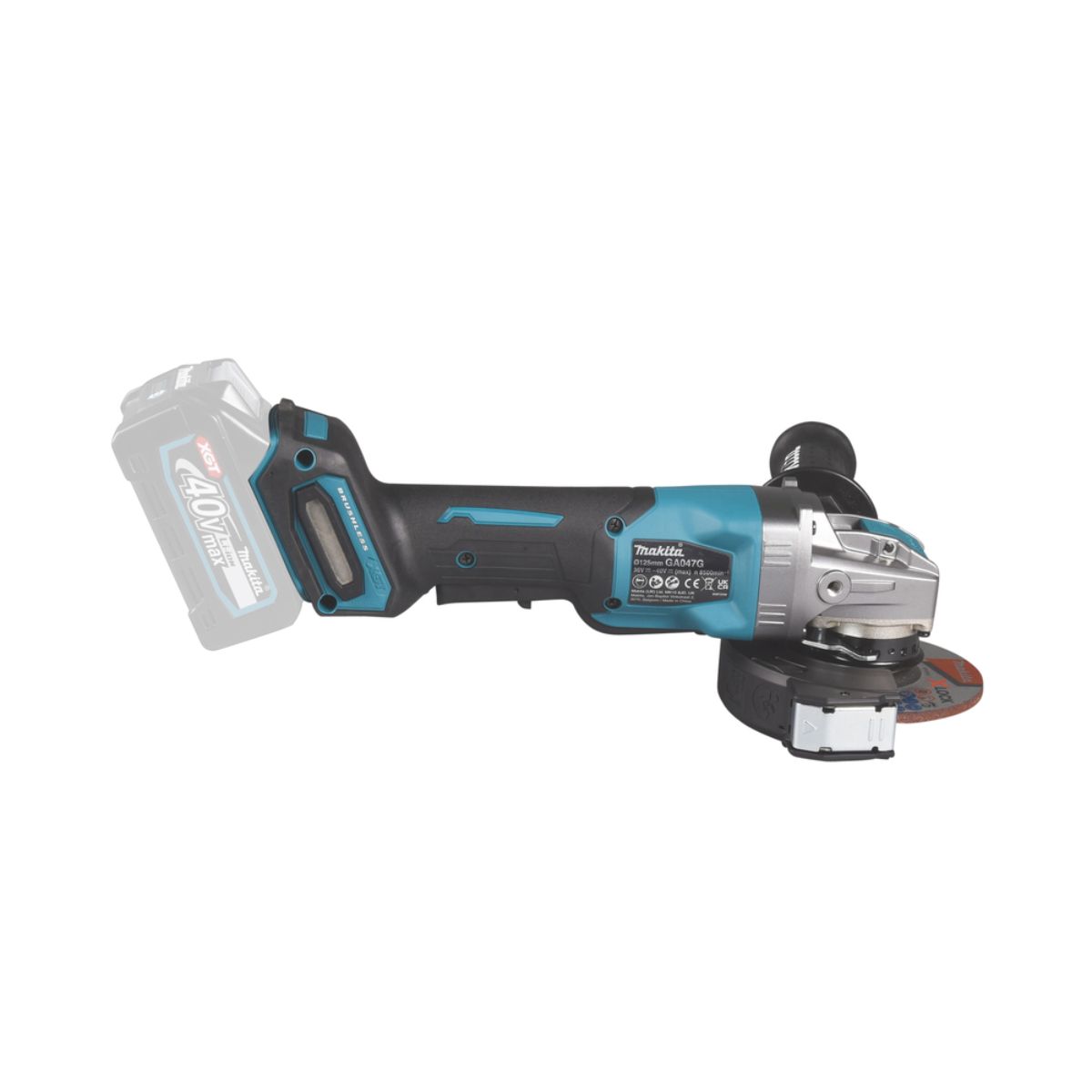 Makita Akku-Winkelschleifer 40V max. (ohne Akku, ohne Ladegerät) GA047GZ