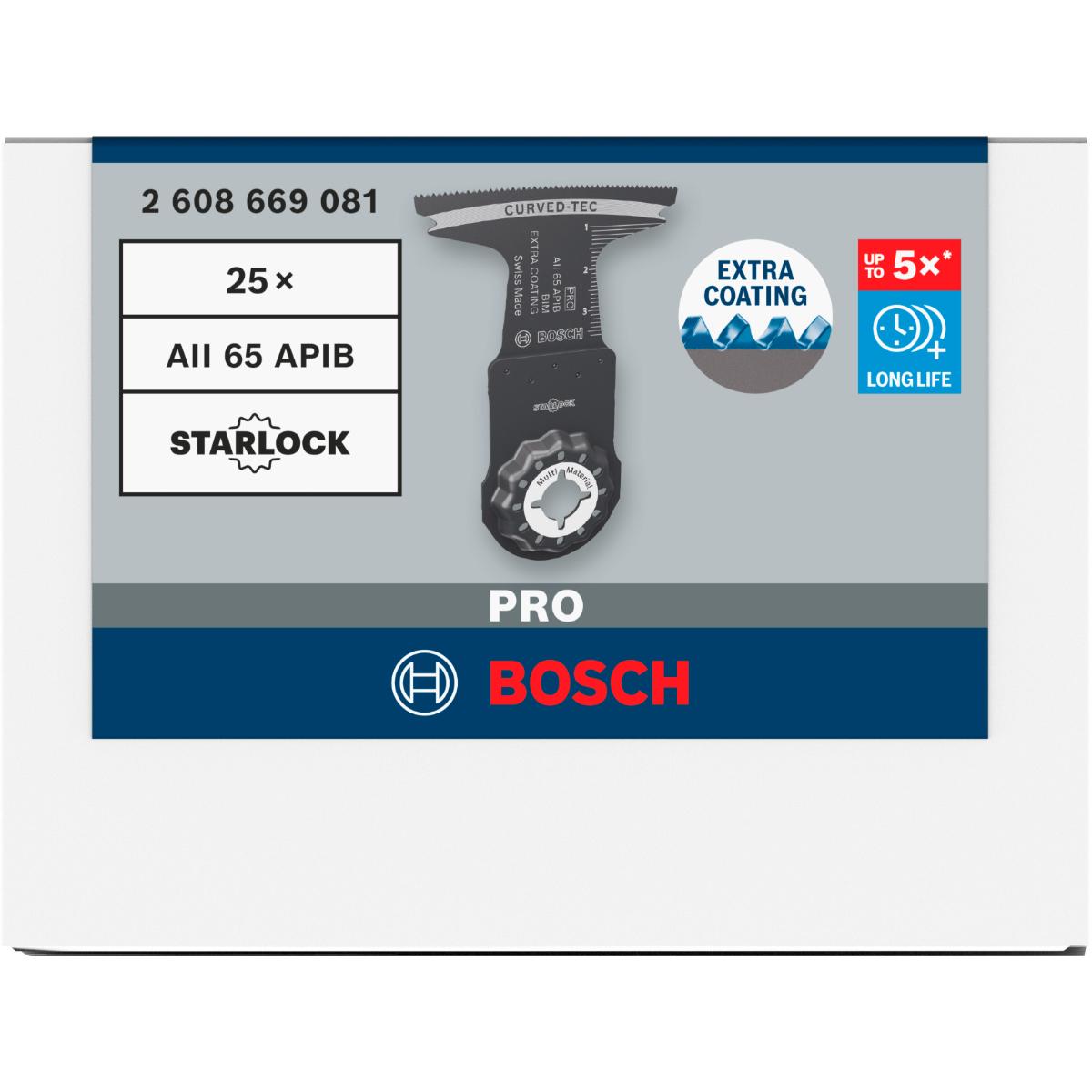 Bosch PRO AII 65 APIB Blatt für Multifunktionswerkzeuge,65 x 40 mm
