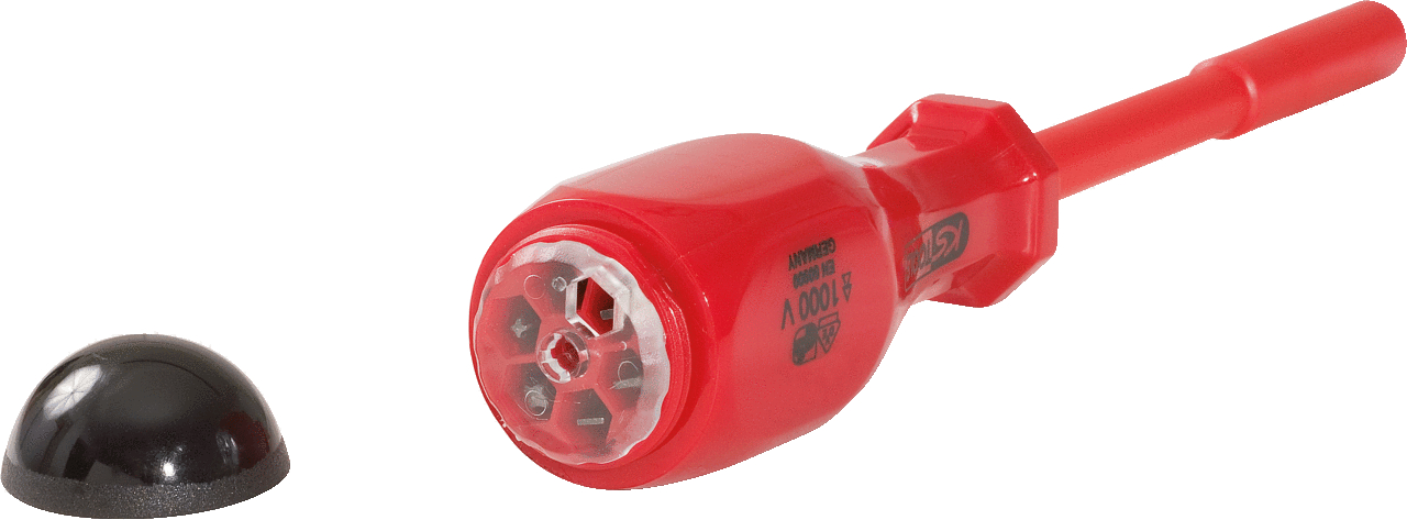 KS Tools 1/4" Bit-Schraubendreher mit Schutzisolierung und Magazin