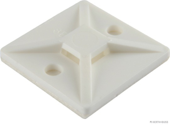 HERTH&BUSS Befestigungssockel, Kabelbinder, mit Klebefolie, 28 x 28 mm