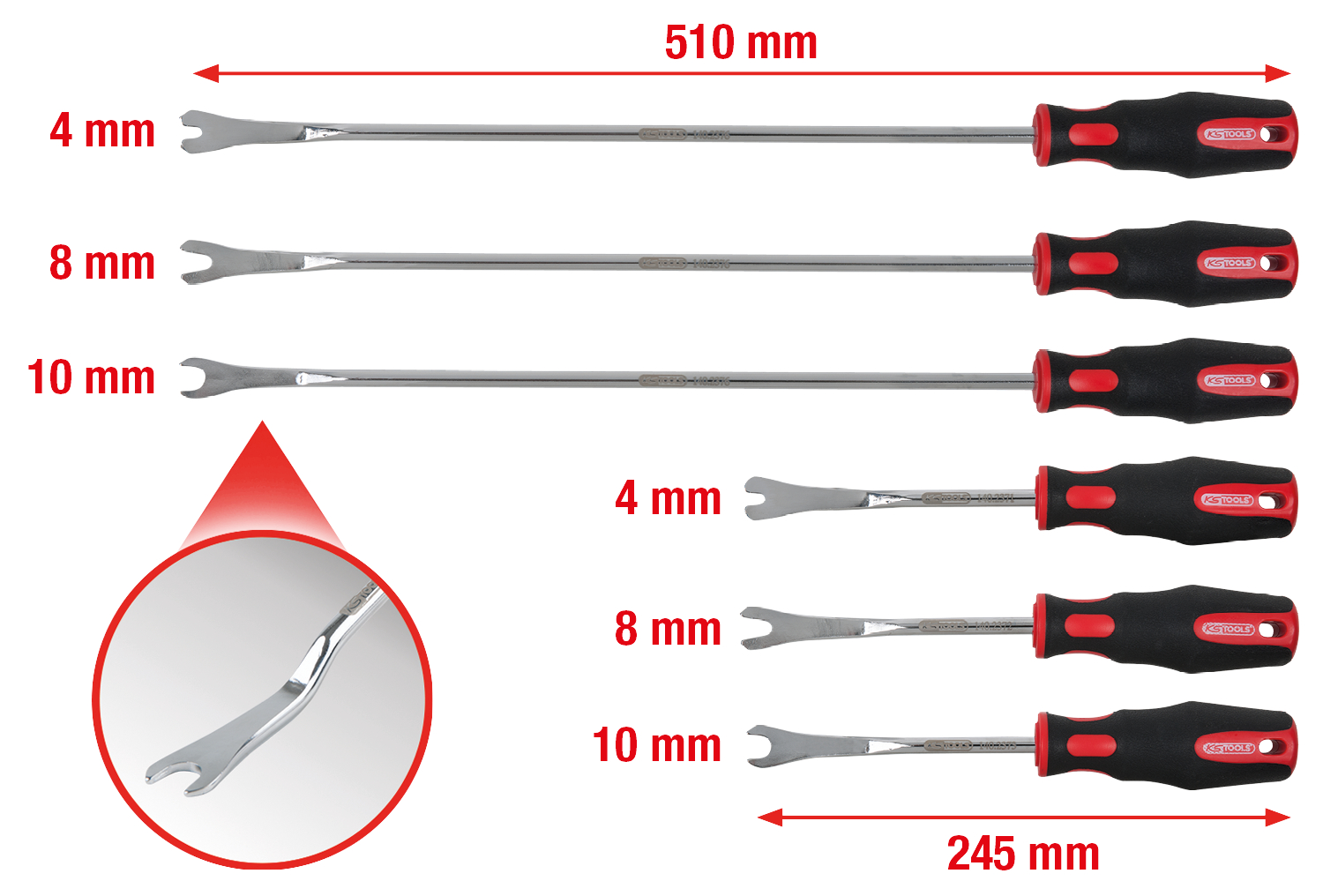 KS Tools Clip-Löse-Satz,6-tlg
