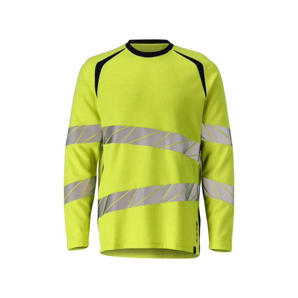 MASCOT Herren Langarmshirt Hi-vis Gelb / Schwarzblau