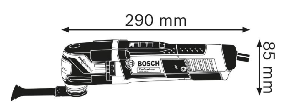 Bosch Multi-Cutter GOP 55-36, mit Zubehör, L-BOXX