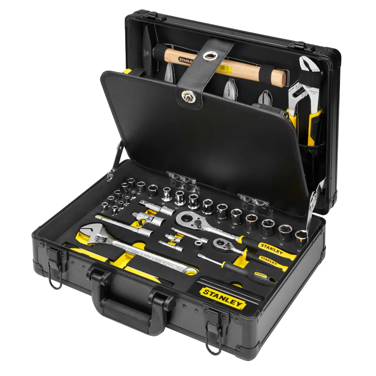 STANLEY Universal-Werkzeugsortiment im Aluminiumkoffer, 119-teilig