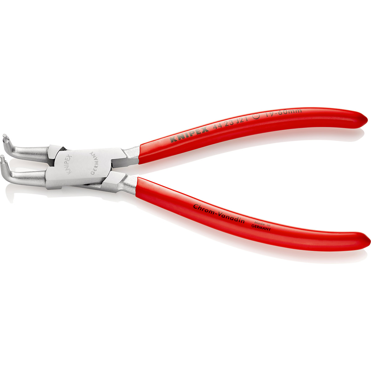 KNIPEX Sicherungsringzange verchromt angewinkelt