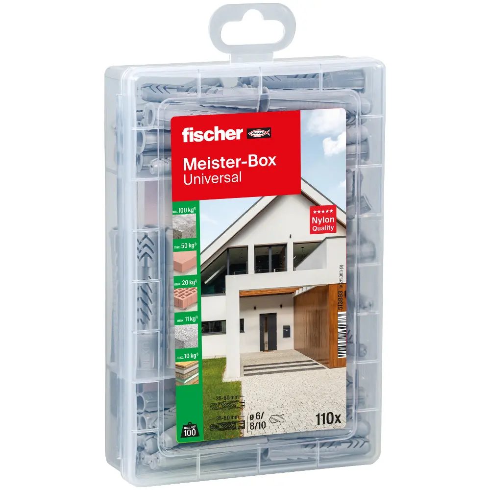 Fischer Dübelsortiment Meister-Box Universal (110 Teile)
