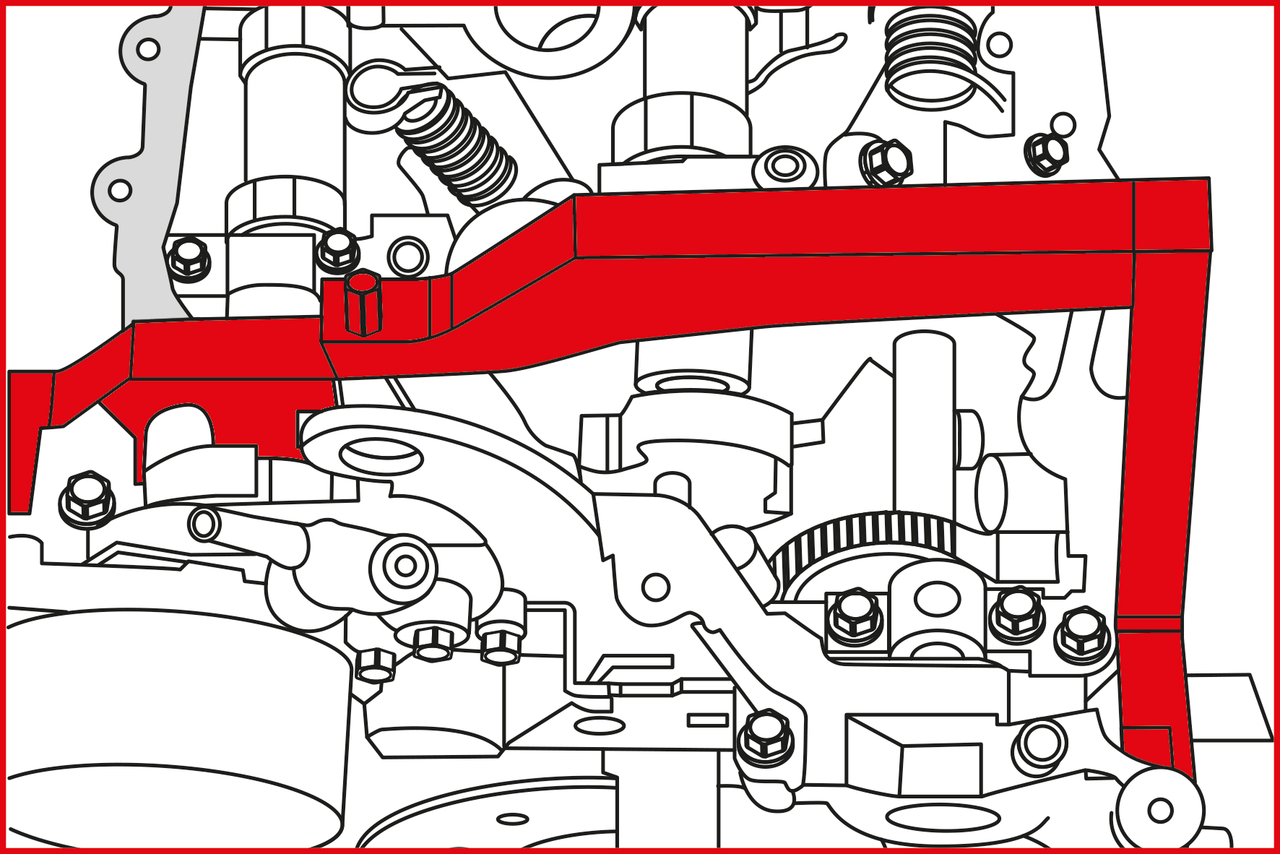 KS Tools Motoreinstell-Werkzeug-Satz für BMW - Mini - PSA, 7-tlg 1,4+1,6 Motoren