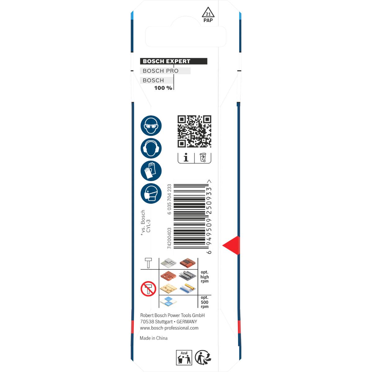 Bosch EXPERT HEX-9 Multi Construction Bohrer, 3 x 45 x 90 mm