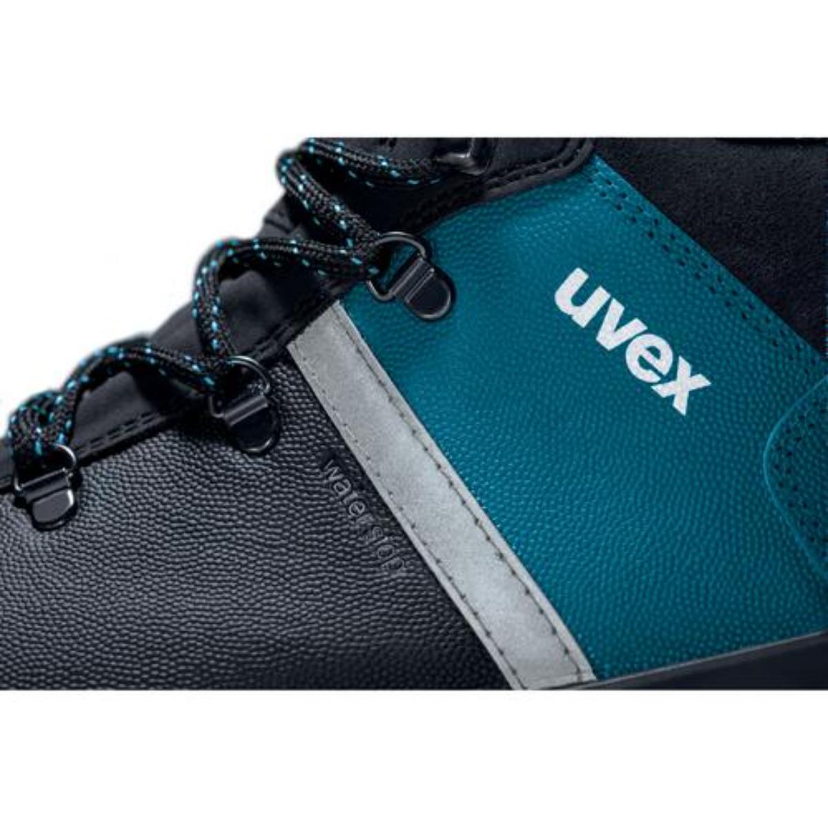 uvex 3 asphaltpro Sicherheitsschuhasphaltpro Schnürstiefel S3, schwarz/blau