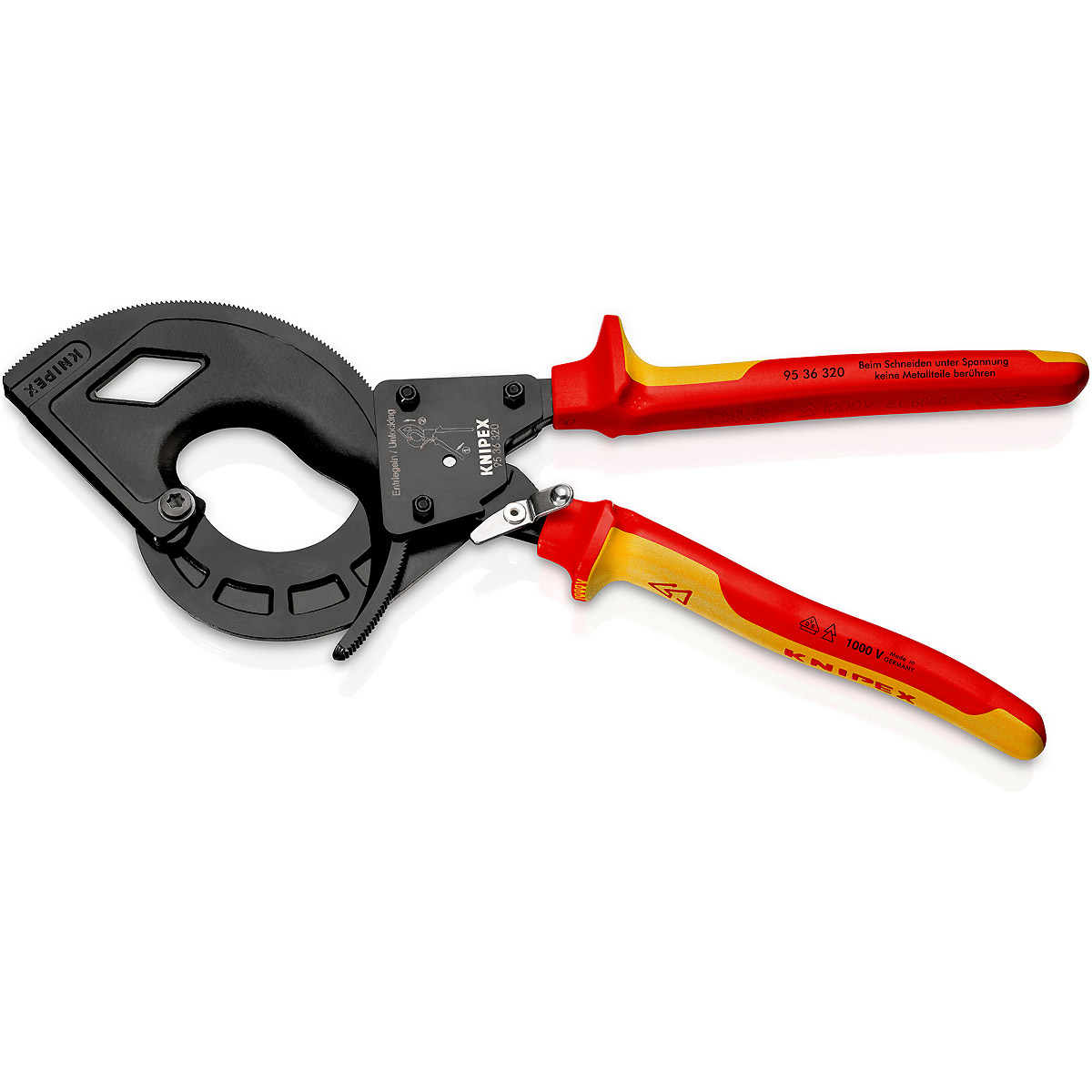 KNIPEX Kabelschneider atramentiert