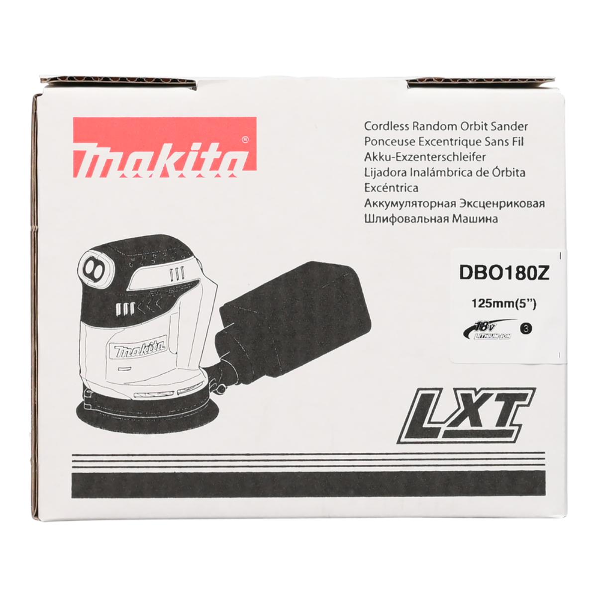Makita Akku-Exzenterschleifer LXT 18V - 125 mm - DBO180Z