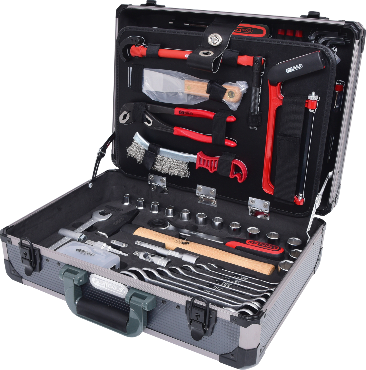 KS Tools 1/4"+1/2" Sanitär-Werkzeugkoffer, 95-tlg