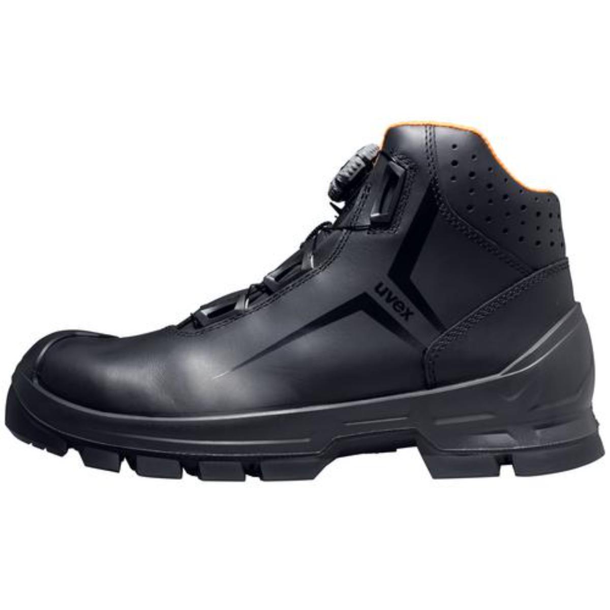 uvex 2 MACSOLE Sicherheitsschuh Stiefel S3, schwarz/orange