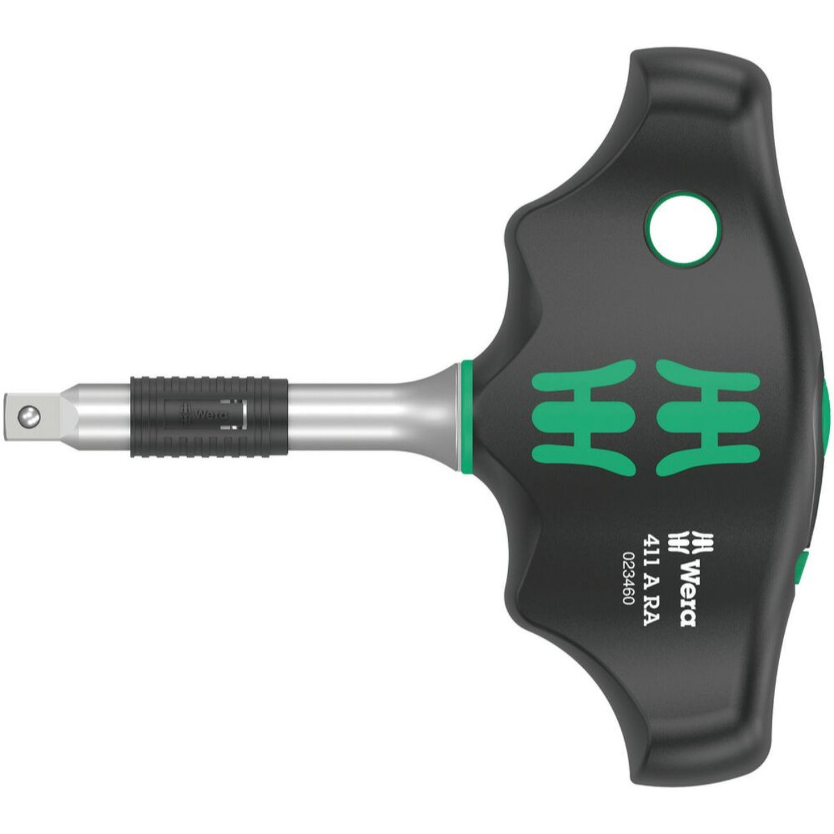 Wera 411 A RA Quergriff-Adapterschraubendreher mit Ratschenfunktion, 1/4"