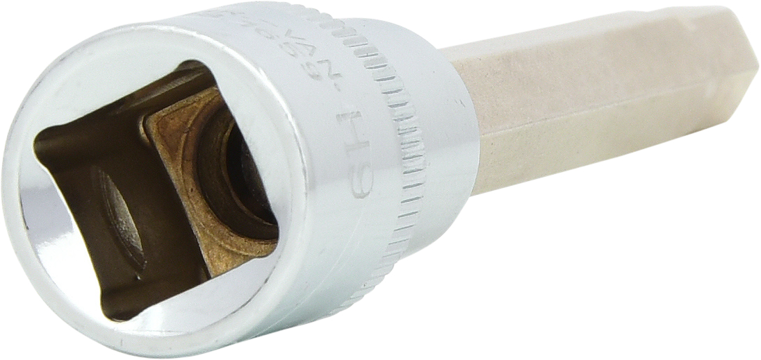 KS Tools 1/2" CHROMEplus Bit-Stecknuss Innensechskant, lang