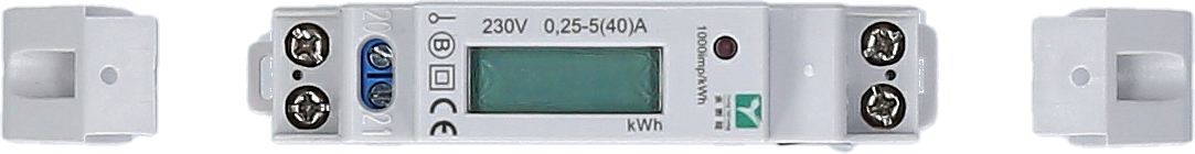 efuturo Stromzähler für Hutschiene, MID-geeicht, 1 Phase, 3,7 oder 7,4 kW