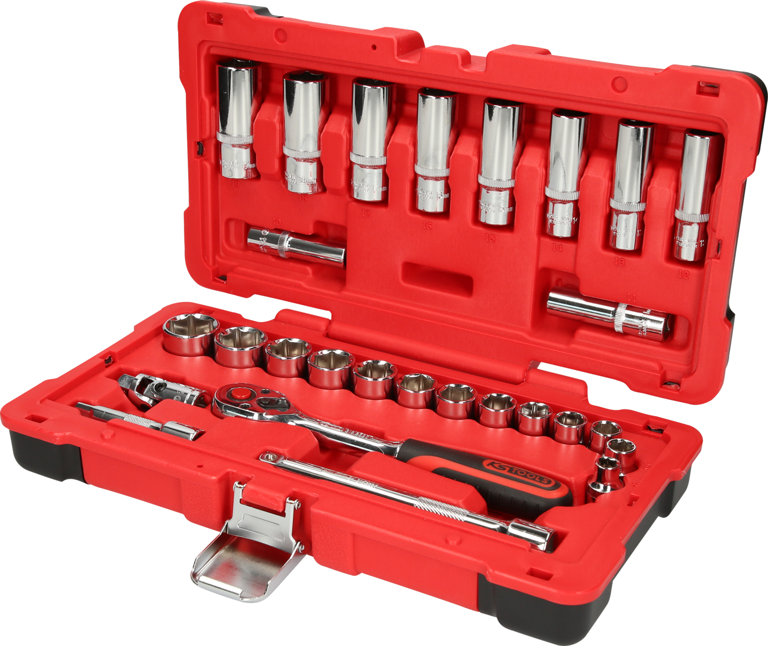 KS Tools 3/8" CHROMEplus Steckschlüssel-Satz, 27-tlg
