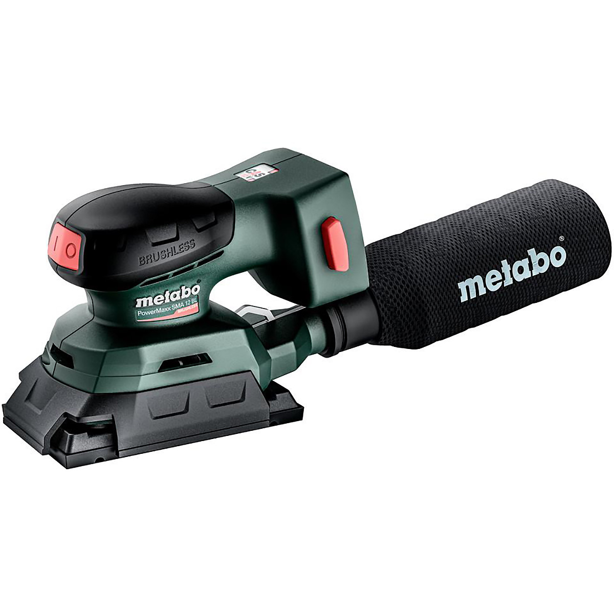 Metabo Akku-Sander PowerMaxx SRA 12 BL Set mit 80 x 133mm und 100 x 150mm Schleifplatte - metaBOX 21
