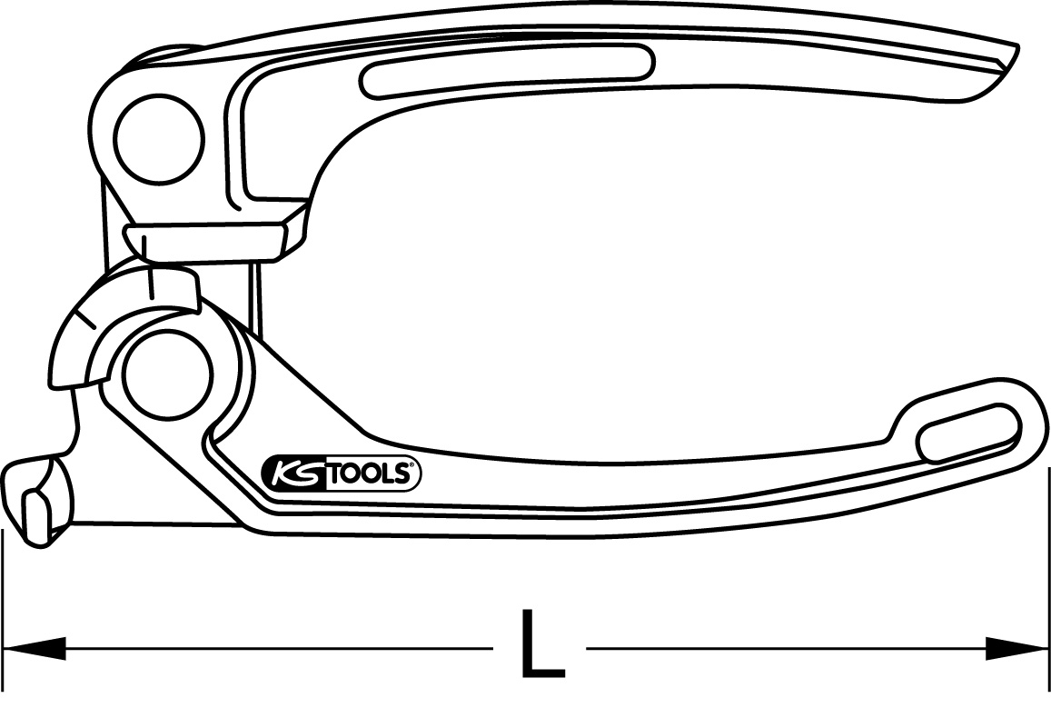 KS Tools Mini Bremsleitungs-Biege-Werkzeug, 3-6mm