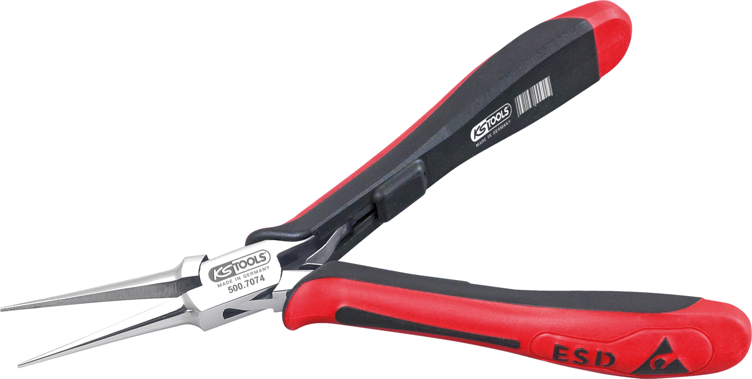 KS Tools ESD Spitzzange, gerade, ohne Hieb, 150mm