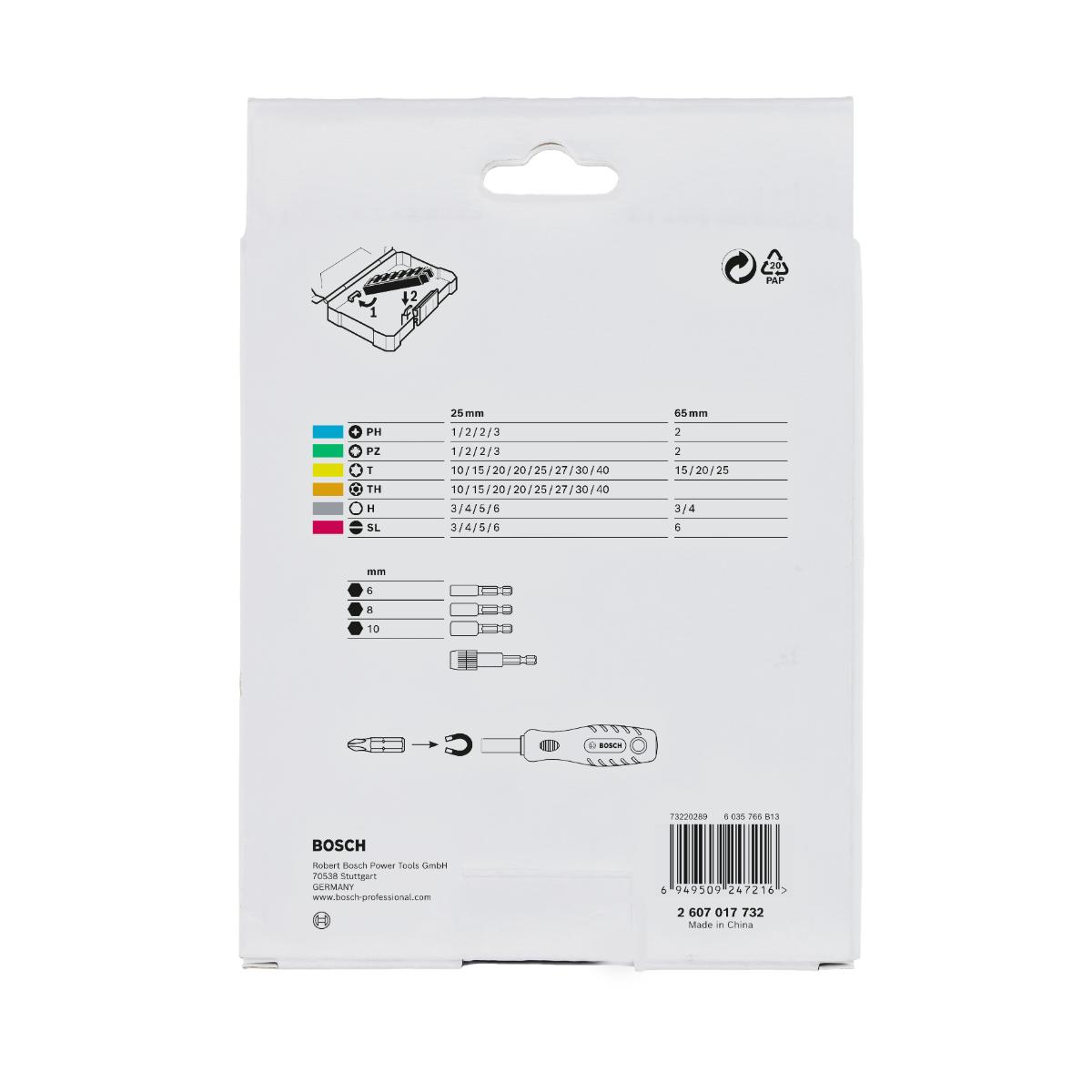 Bosch Extra Hard im Pick and Click-Koffer, 44+1-teiliges Set