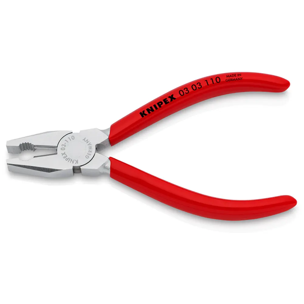 KNIPEX Mini-Kombizange mit Kunststoff überzogen verchromt 110 mm