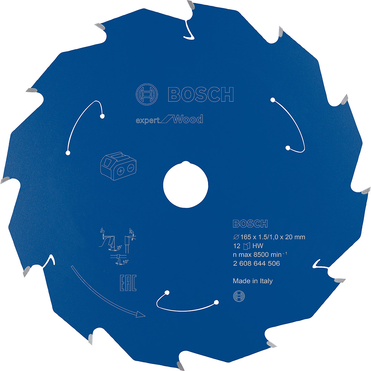 Bosch Akku-Kreissägeblatt Expert for Wood ø 165 mm