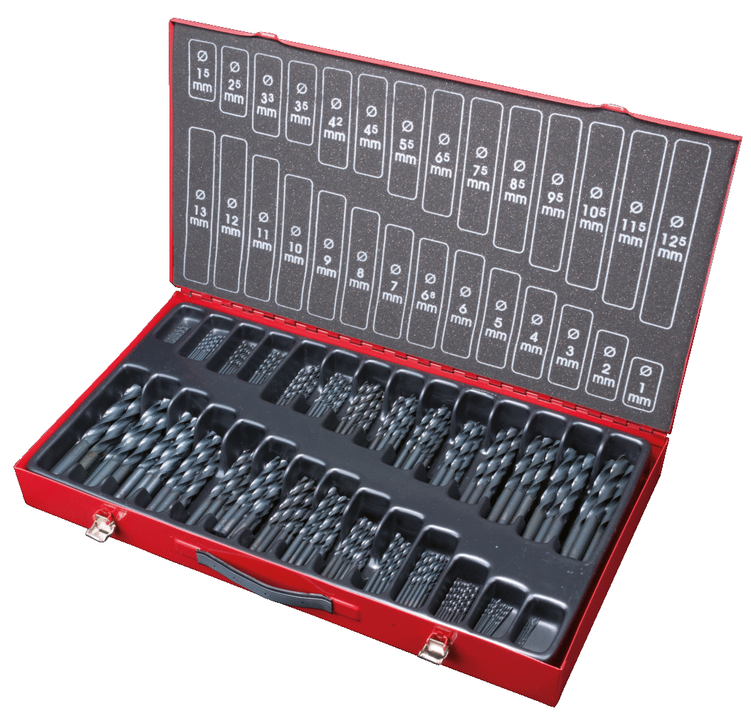 KS Tools HSS-R Spiralbohrer-Satz, 230-tlg, 1-13mm