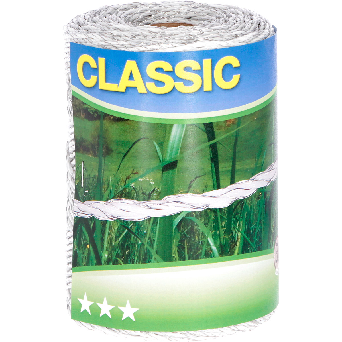 Kerbl Classic Weidezaunlitze, 250m weiß 6x 0,20