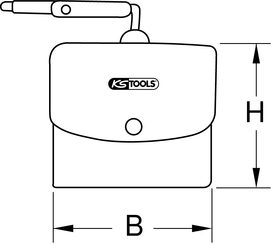 KS Tools Schutztasche für Elektriker-Handschuhe, 200mm