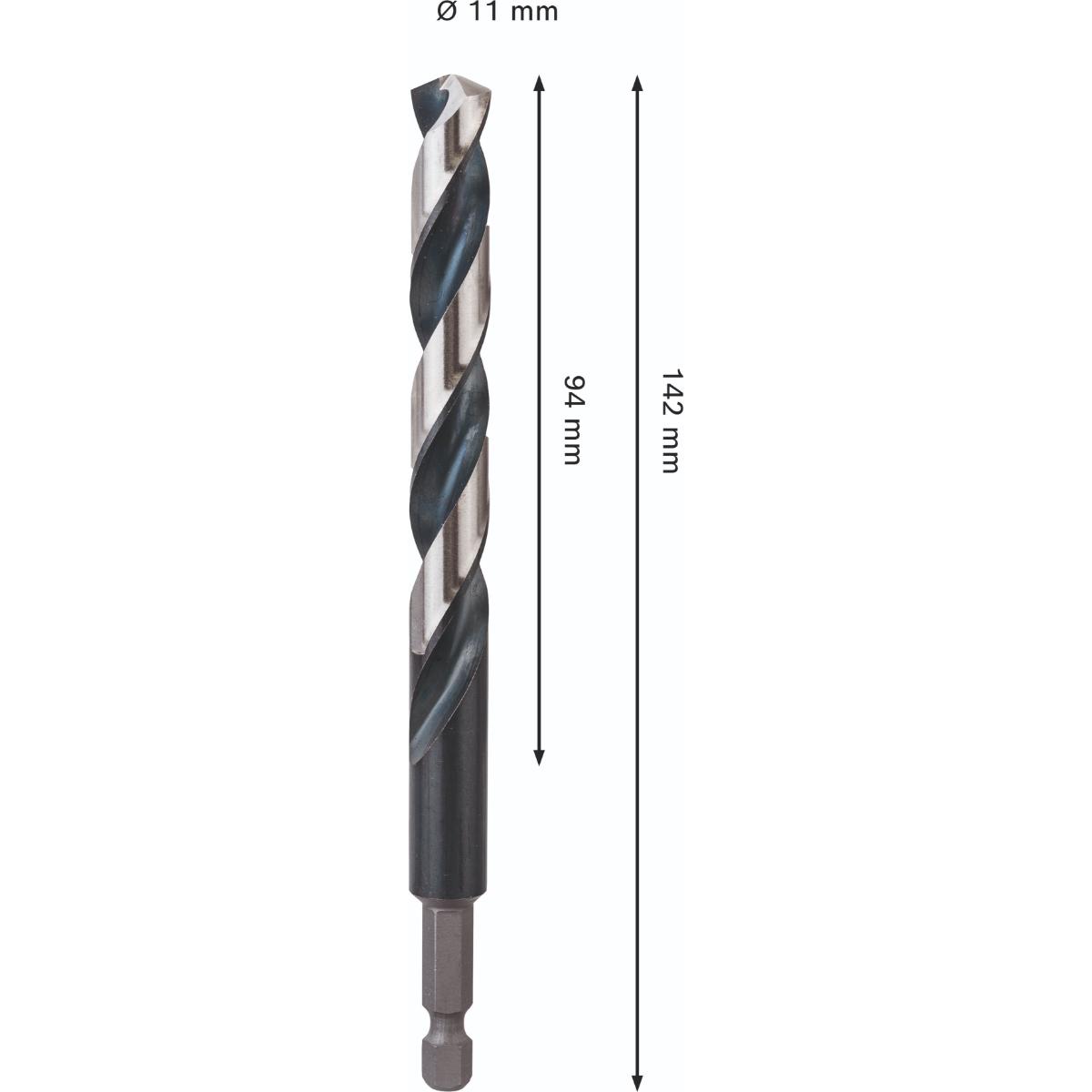 Bosch PRO Metal HSS-G Impact Spiralbohrer, 11 x 94 x 142 mm