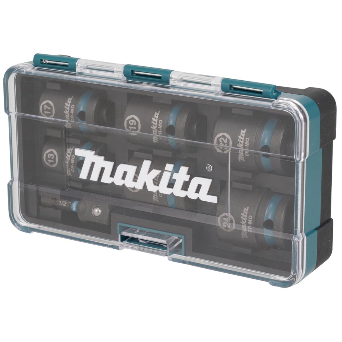 Makita Schlagnuss 7-teiliges Set, IMPACT BLACK 1/2 Zoll , CR-MO, Impact Black