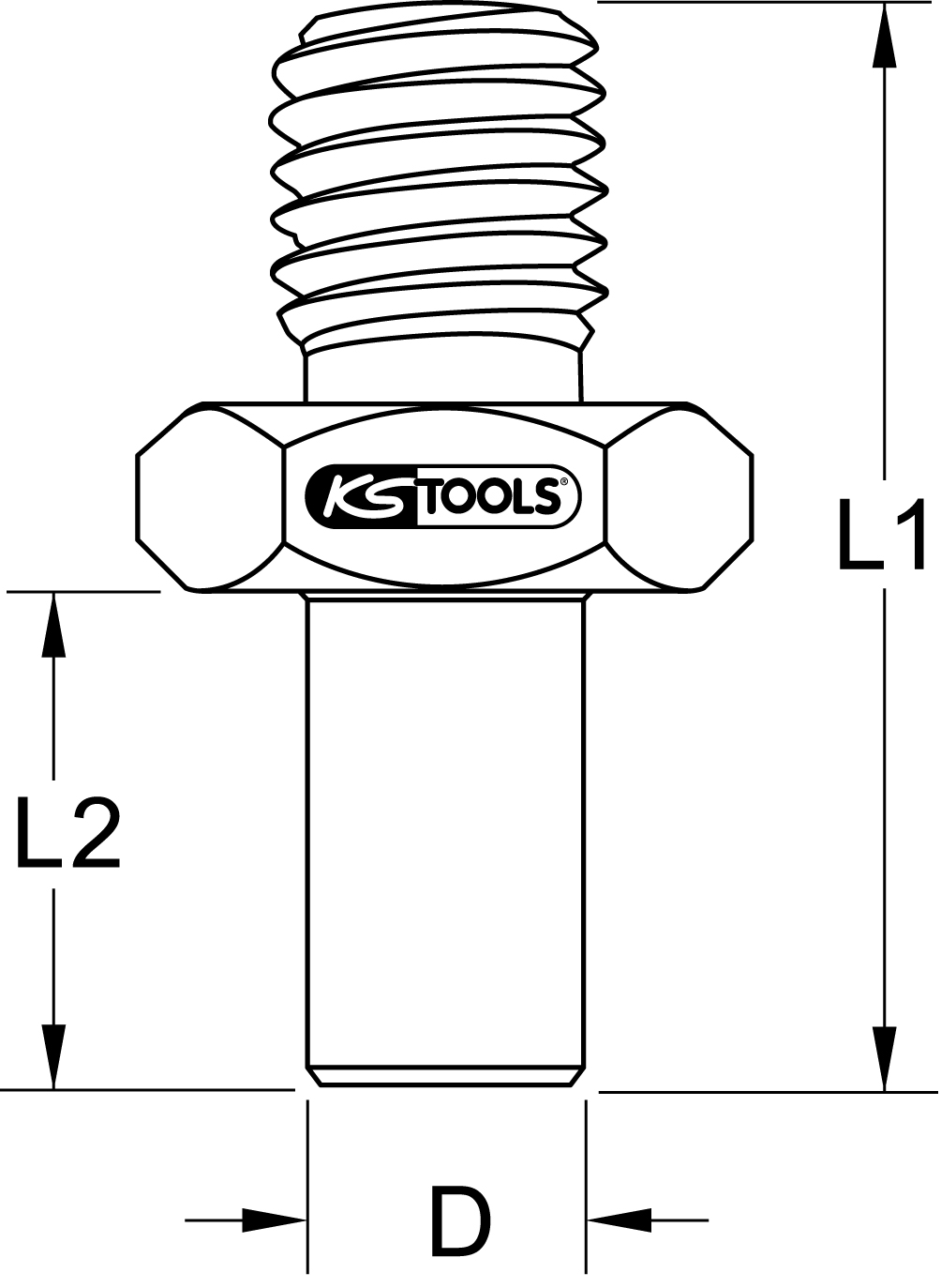 KS Tools Druckstück, Dorn