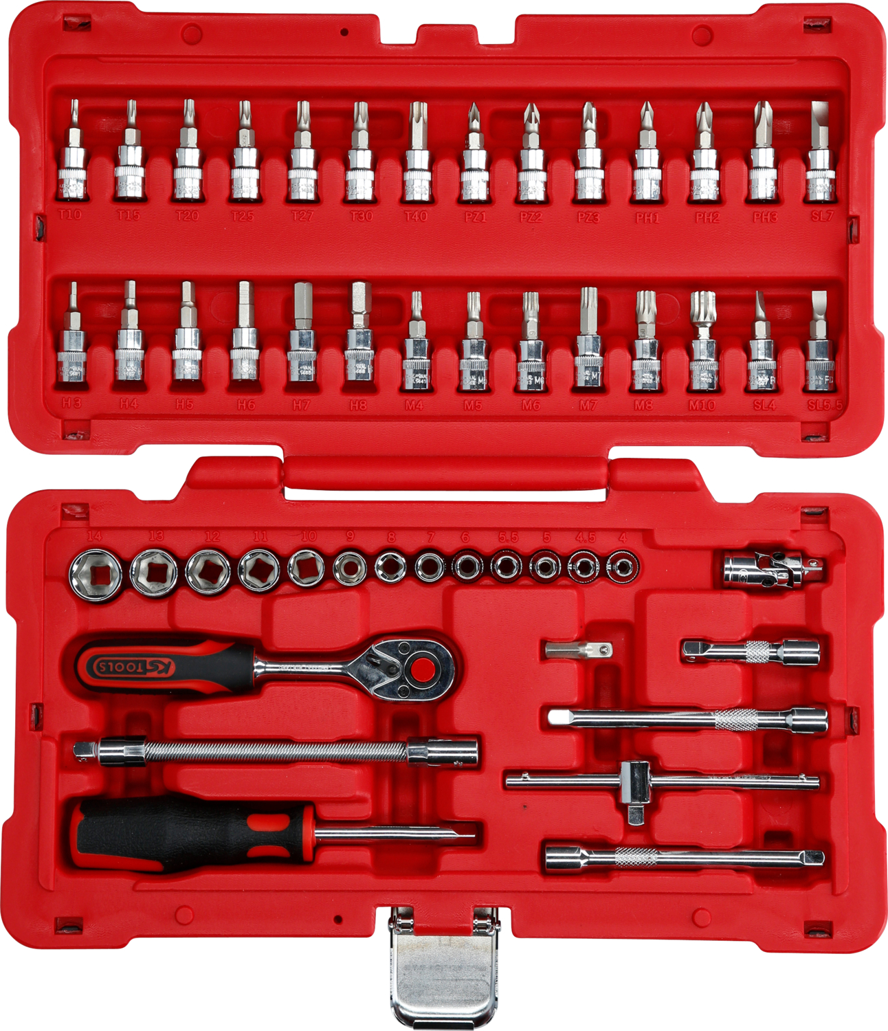 KS Tools 1/4" CHROMEplus Steckschlüssel-Satz, 50-tlg