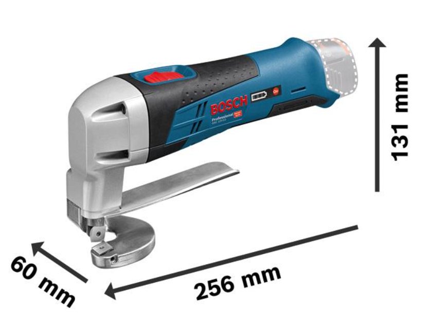 Bosch Akku-Blechschere GSC 12V-13, mit 2 x 2.0 Ah Li-Ion Akku, L-BOXX