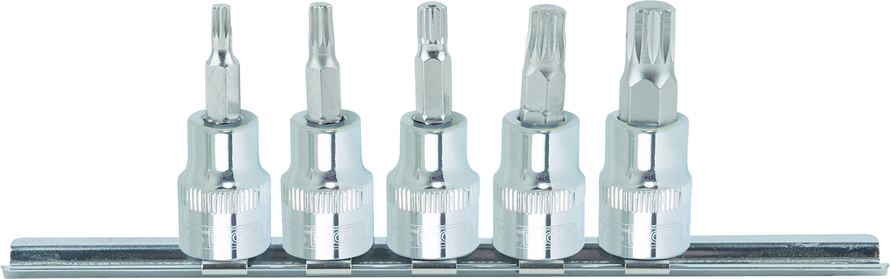 KS Tools 3/8" CHROMEplus Bit-Stecknuss-Satz XZN, 5-tlg M4-M10