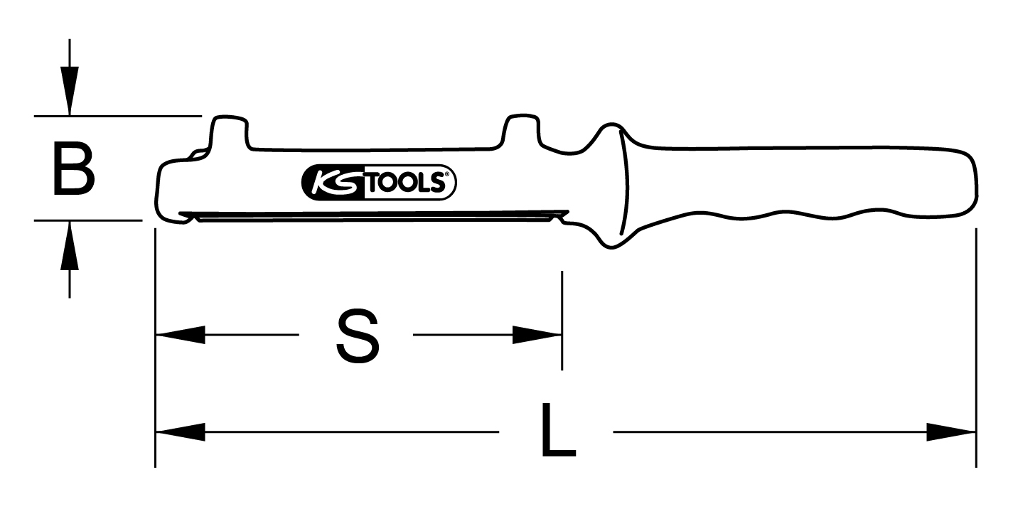 KS Tools Kabelmantelsäge mit Schutzisolierung, 330mm
