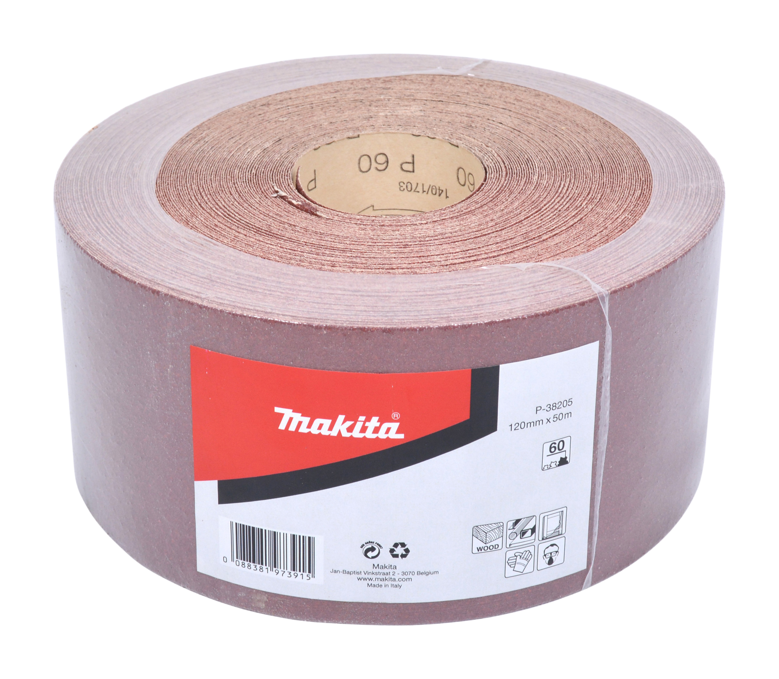 Makita Schleifpapier-Rolle, 120 mm x 50 m - Körnung 60 - P-38205