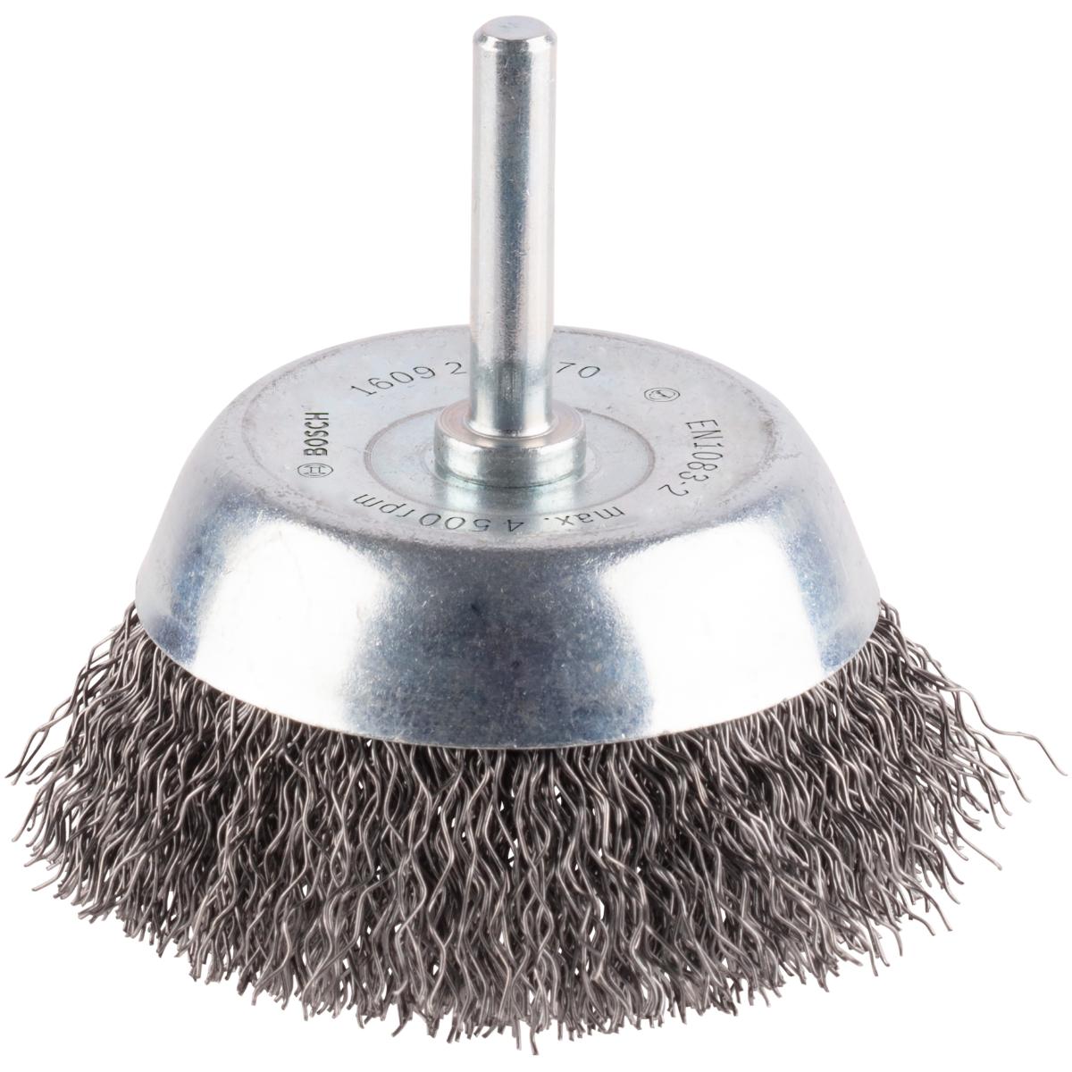 Bosch PRO Topfbürste, Stahl, gewellter Draht, 4500 U/ min