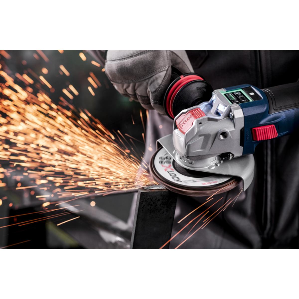 Bosch PRO X571 Fächerschleifscheibe, abgewinkelt, 115 mm, K120, X-Lock