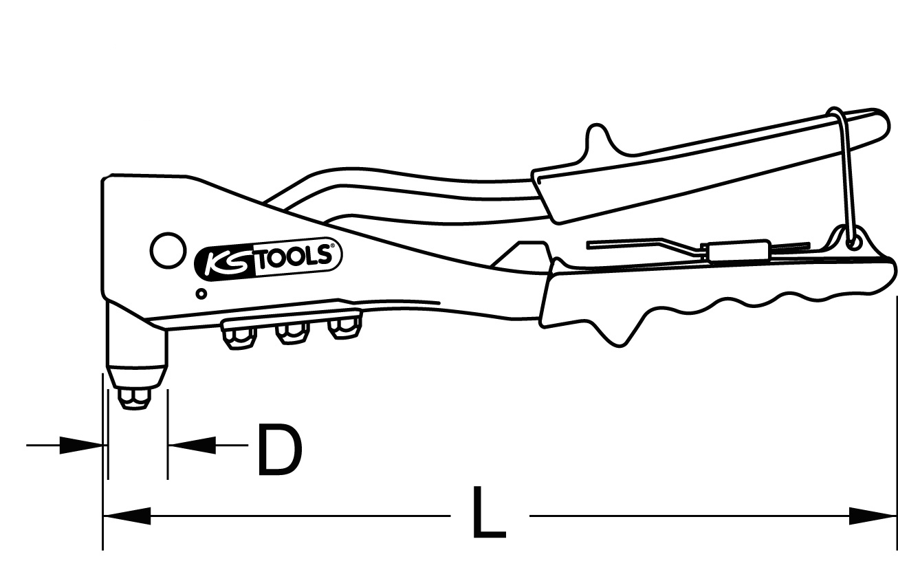 KS Tools Standard-Handnietzange, 270mm