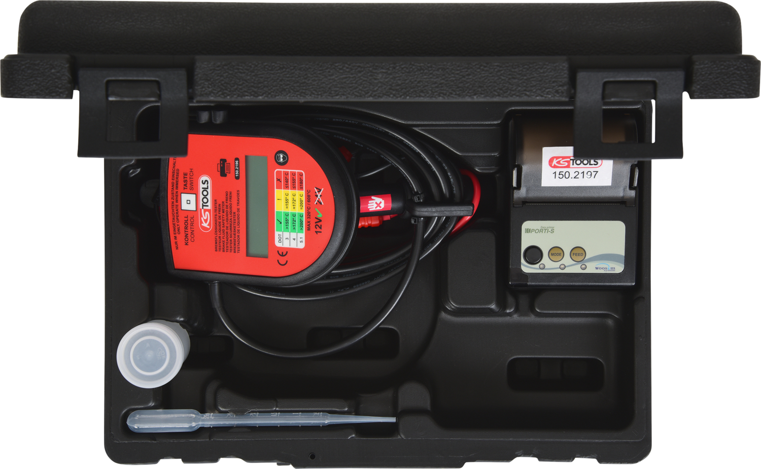 KS Tools Digitaler Bremsflüssigkeits-Tester-Satz, 2-tlg