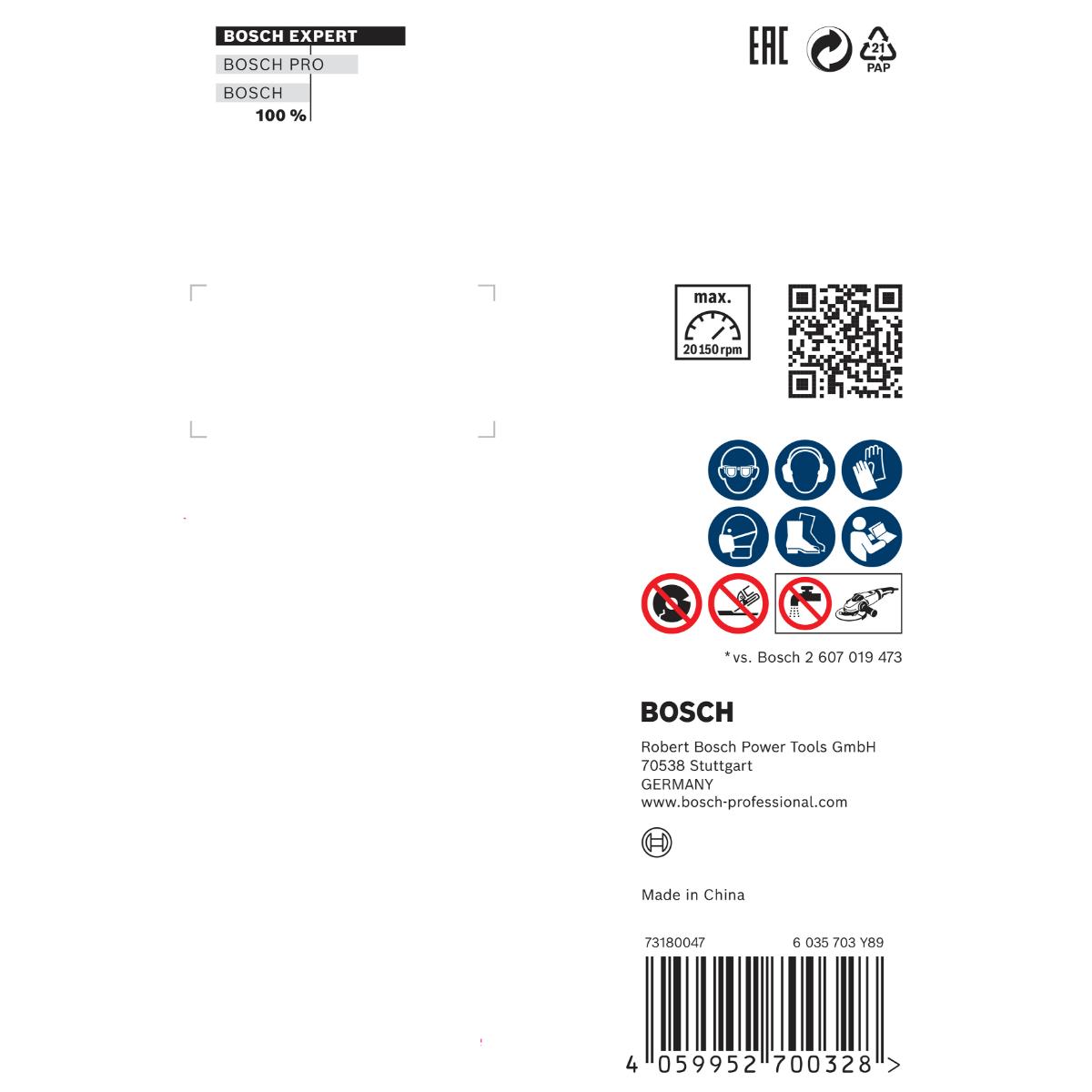 Bosch EXPERT Hard Ceramic 76 mm Diamant-Trennscheibe 76 x 1,5 x 10 mm