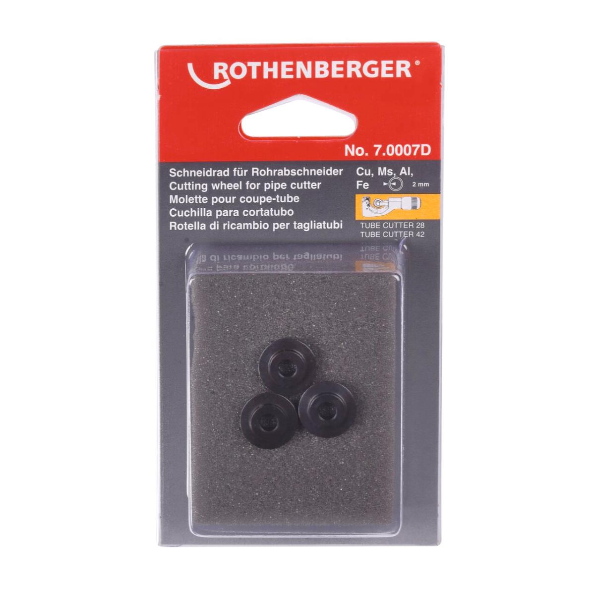 Rothenberger Schneidrad für ROTRAC 28/42, Kupfer, Aluminium - 3 Stück