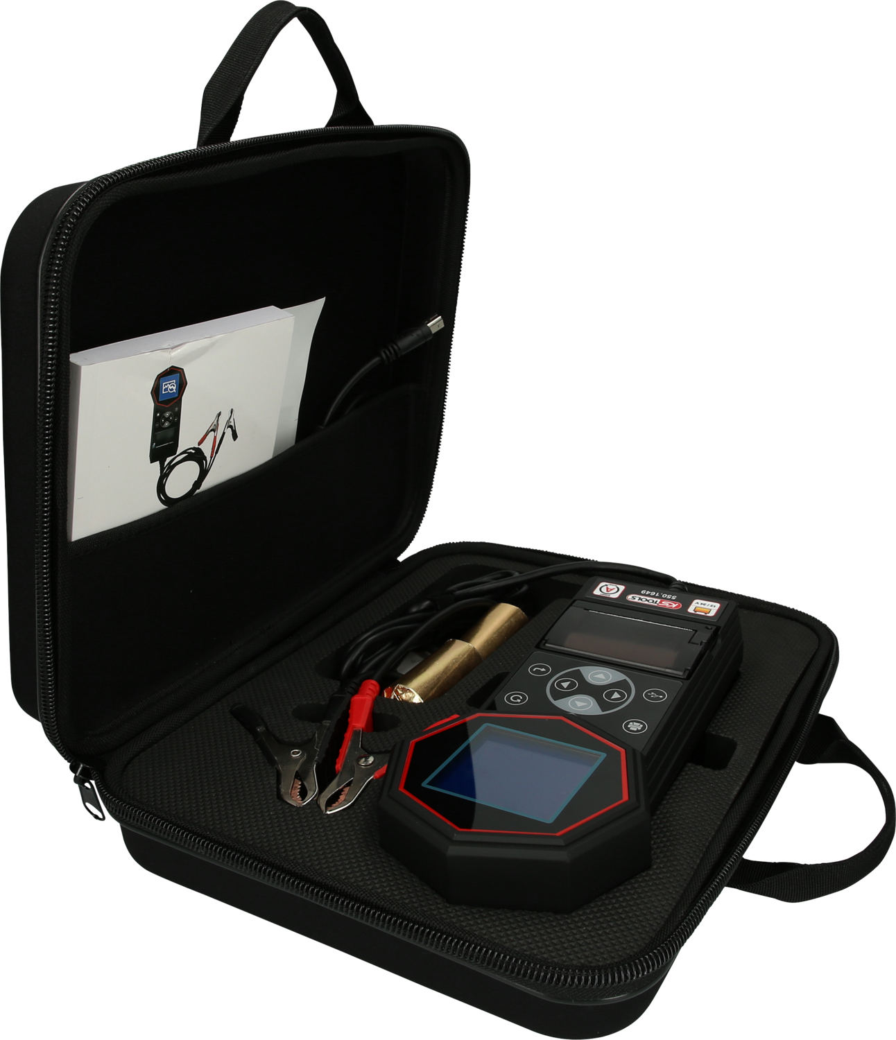 KS Tools 12V - 24V Digital-Batterie- und Ladesystemtester mit integriertem Drucker