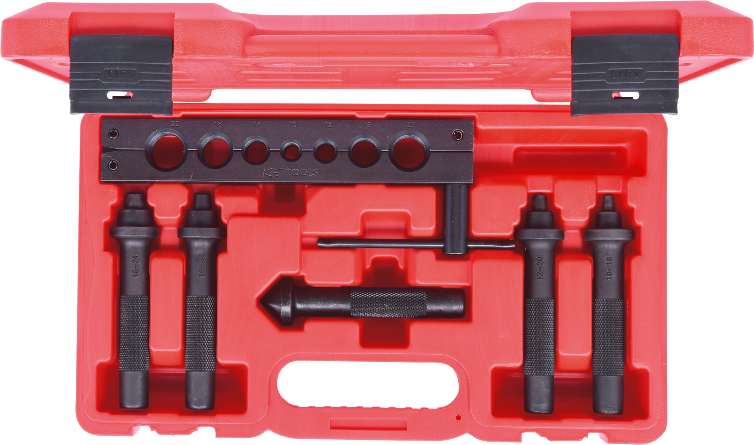 KS Tools Bördel-Satz 10-22mm, 6-tlg