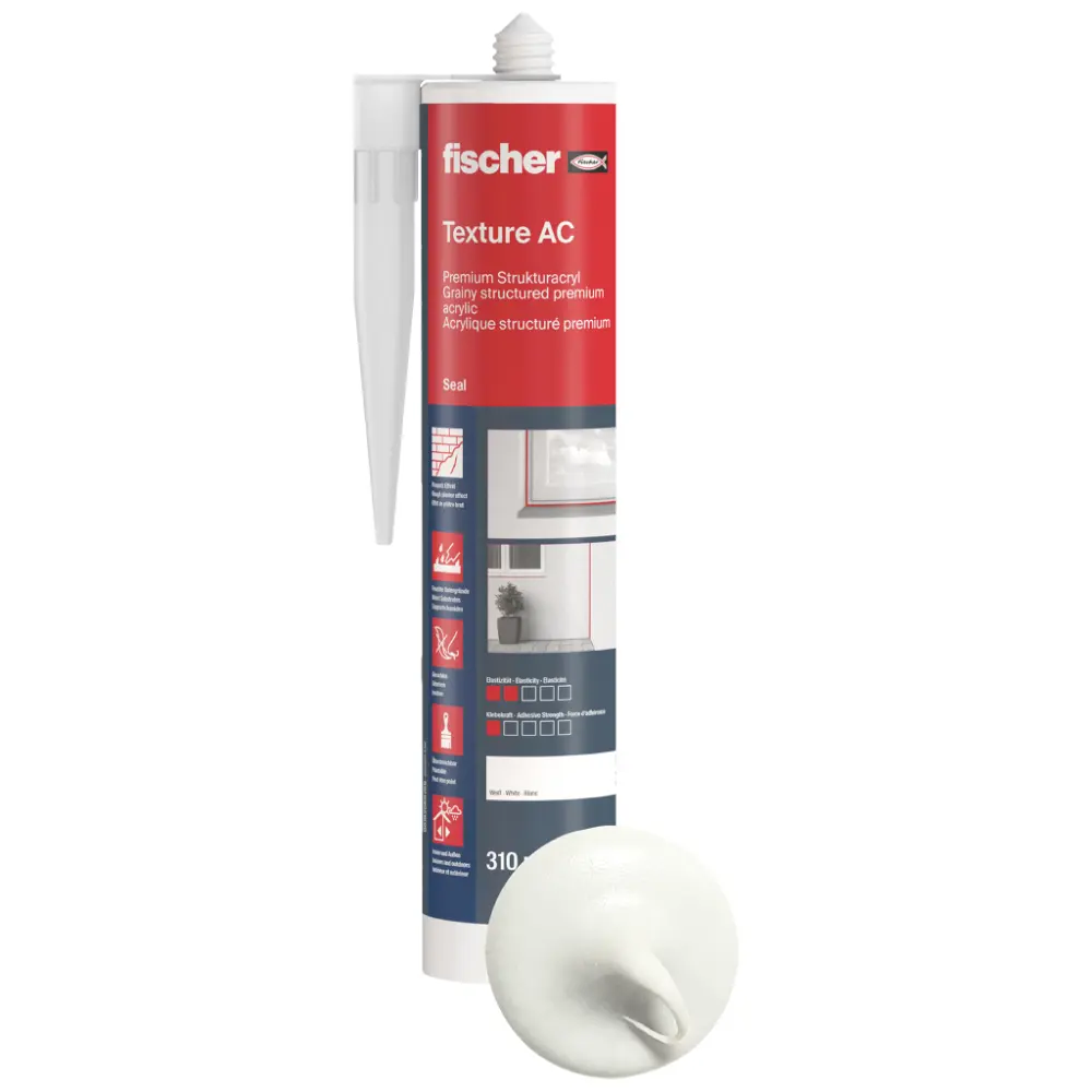 Fischer Strukturacryl Texture AC (DSA) weiß 310 ml