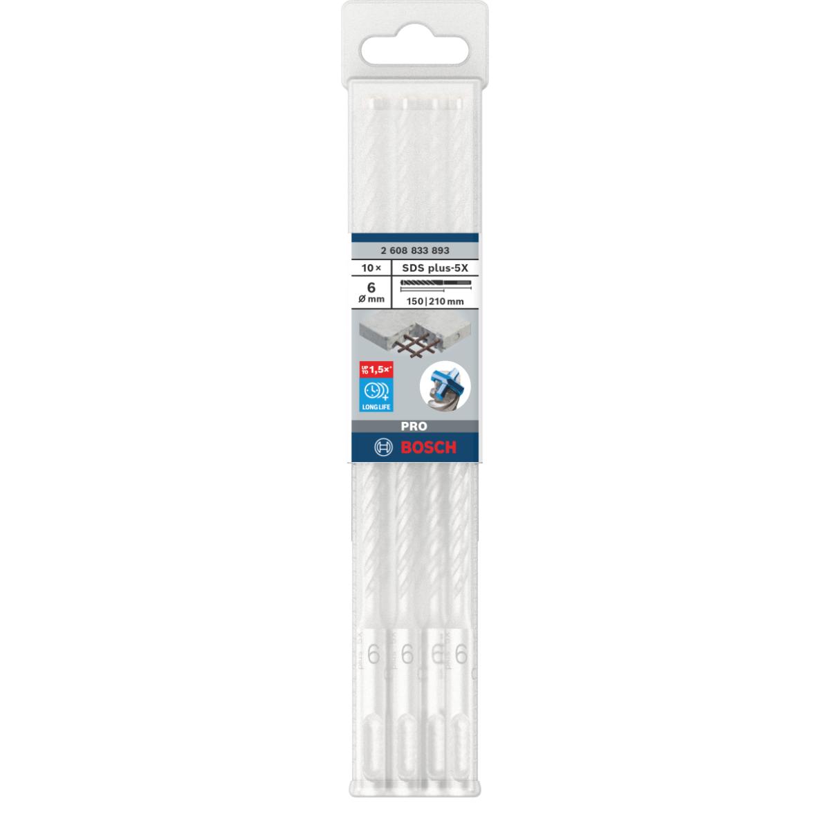Bosch PRO SDS plus-5X Hammerbohre - 10 Stück