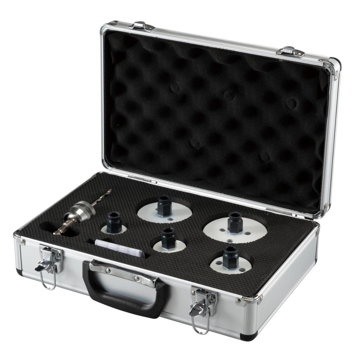 Makita EZYCHANGE Lochsägen-Set Elektriker 7-teilig HSS-BiM 7-tlg. - Ø 32-83 mm